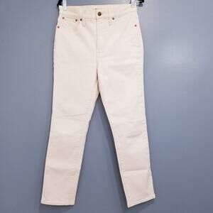 Madewell The Perfect Vintage Jeans High Rise Cream Denim 5-Pockets Cotton Blend